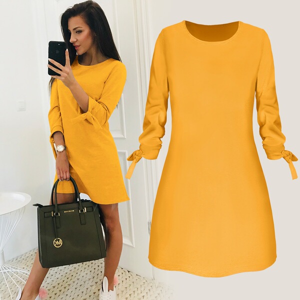Summer solid color dress