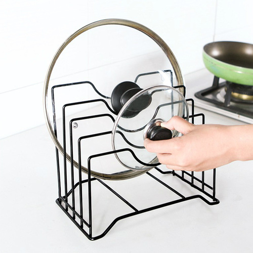 Pot lid rack kitchen iron multi-layer chopping board chopping board storage rack multi-functional punch-free storage rack drain rack