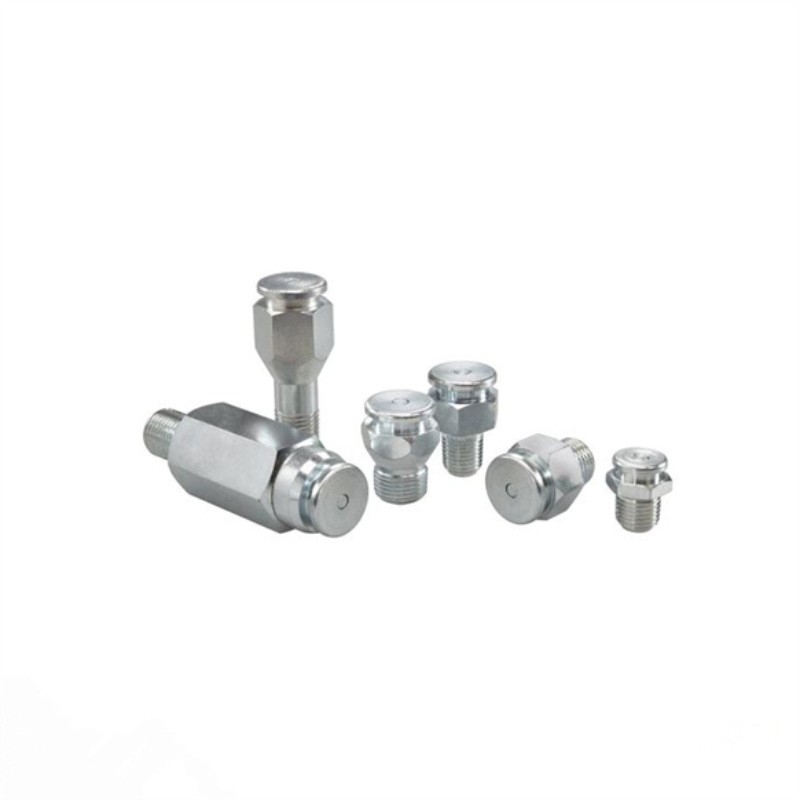 Boquilla de aceite de plata de acero inoxidable boquilla de inyección de presión de junta recta boquilla de aceite lubricante M6 M8 M10