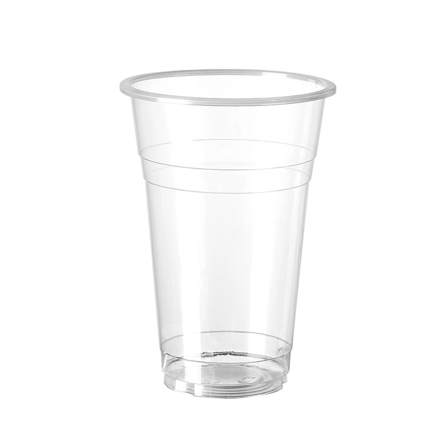 一次性高透塑料杯 奶茶杯 果汁饮料杯 500毫升 可印刷 厂家直销