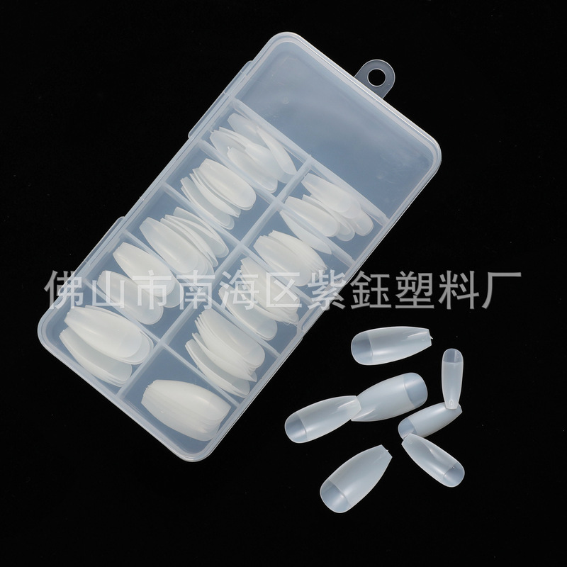 Factory direct supply ballet art nail art nail art half stick natural color fake nails durable into 100 pieces