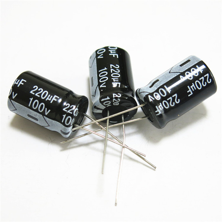 电解电容100V220UF 220uf 100V 体积13*21mm 铝电解电容 电子配单