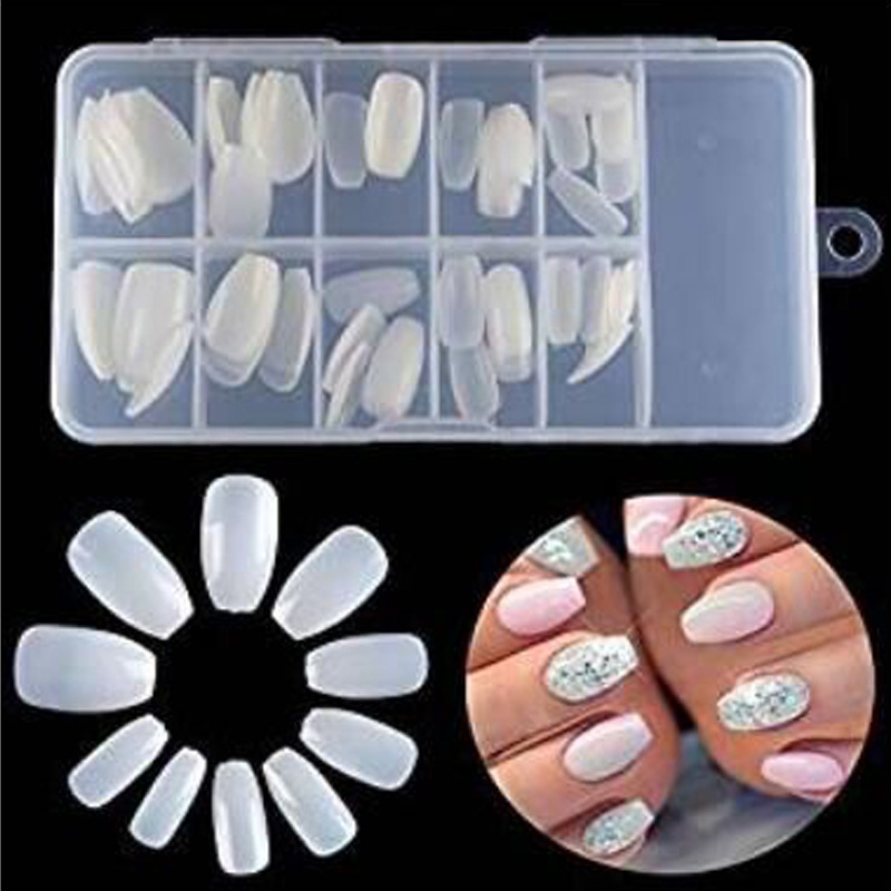 Factory Direct supply short full paste nail piece ballet nail piece 100 pieces boxed ballet nail coffin nail piece Factory Direct supply short full paste nail piece ballet nail piece 100 pieces boxed ballet nail coffin nail piece