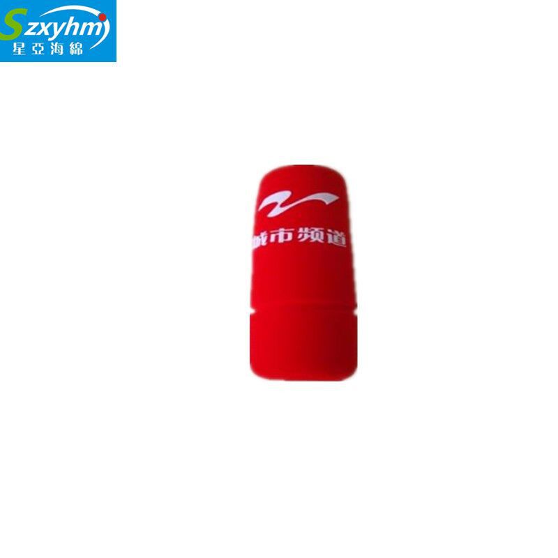 厂家定 制KTV话筒海绵耳机海绵护套 带logo台标定 制海绵套