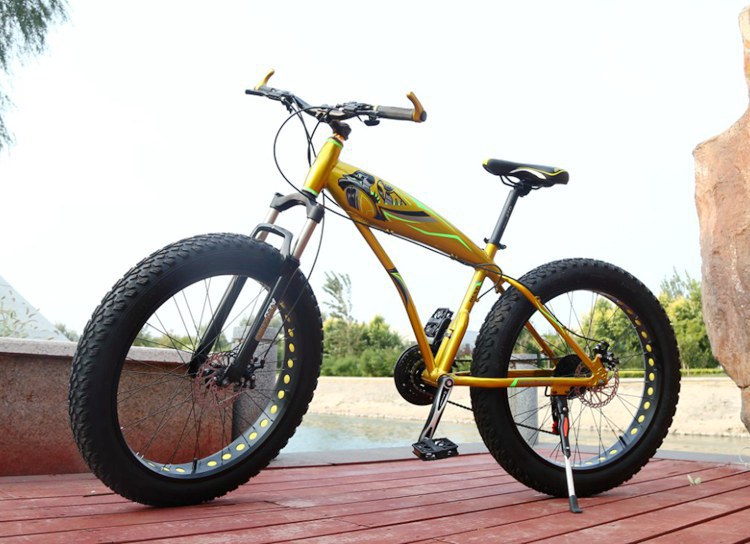 Fábrica al por mayor tiburón nieve bicicleta de montaña neumático ancho rueda gruesa off-road 4,0 neumático gordo freno de disco montar deportes