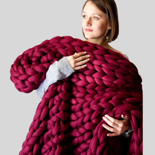 Плетеное трикотажное одеяло, подходит для импорта
