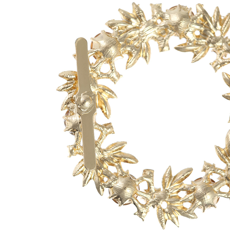 [Pequeña venta al por mayor] rhinestone zapato flor oro mediano y de alta gama zapato hebilla fábrica al por mayor zapatos de una sola capa tacones altos accesorios de calzado