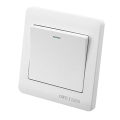 86型家用牆壁五孔插座面板一開雙控暗裝白色牆壁插座廠家開關插座