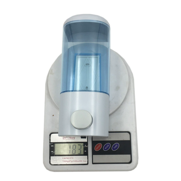 Wall-Mounted Manual Liquid Soap Dispenser for Hotel and Home, White Titanium Plastic, 自主 Brand