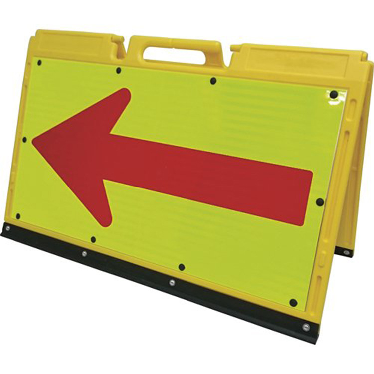 道路交通箭头指示牌 施工警示标牌 折叠方向牌 手提折叠导向牌