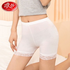 Lancaster safety pants anti-tease women's summer outerwear lace thin underwear three-quarter pants plus size non-rroll edge safety pants