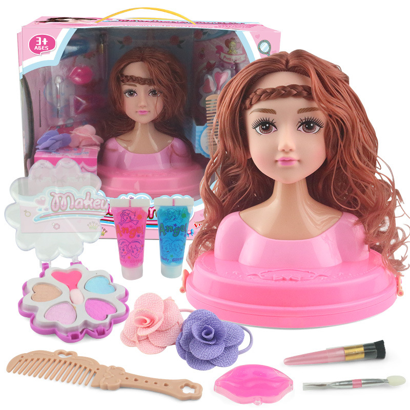 Pelo Barby muñeca traje caja de regalo niña juguete simulación transfronteriza maquillaje de medio cuerpo princesa muñeca