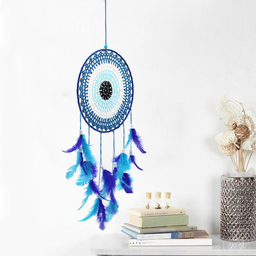 New dream catcher feather decoration pendant weaving craft feather jewelry cute girly style room decoration
