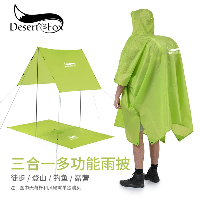 Universal travel ultra light raincoat, climbing backpack, three in one