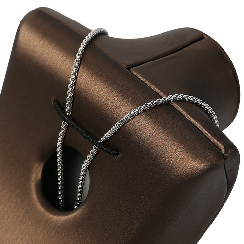 Jewelry Necklace Model Display Stand Classic PU Leather Figure Neck Jewelry Pendant Rack Decor Accessories Photography Prop