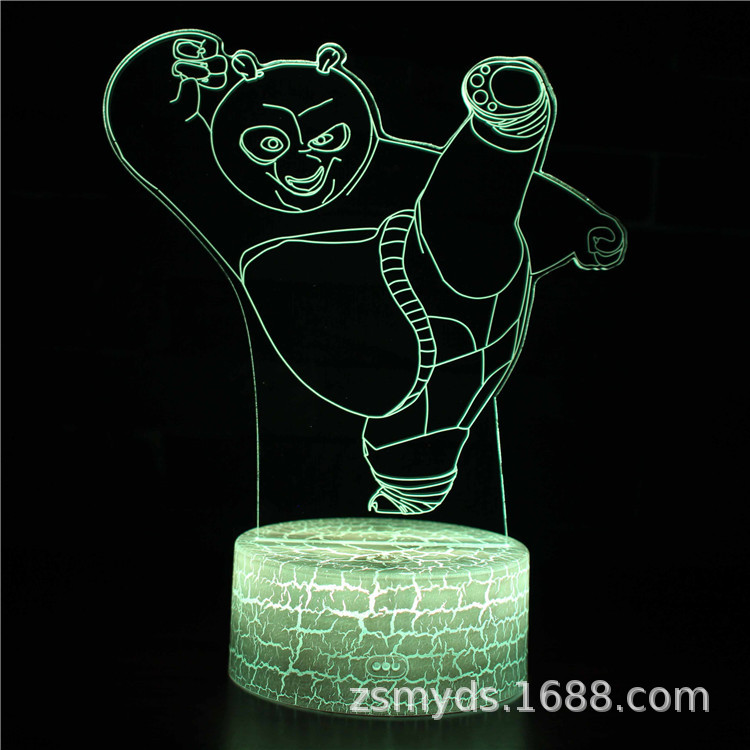 Lámpara 3D de la Serie Oso Amoroso de Dibujos Animados, Lámpara Nocturna Creativa LED, Lámpara Visual, Regalo de San Valentín, Lámpara de Mesa con Proyección