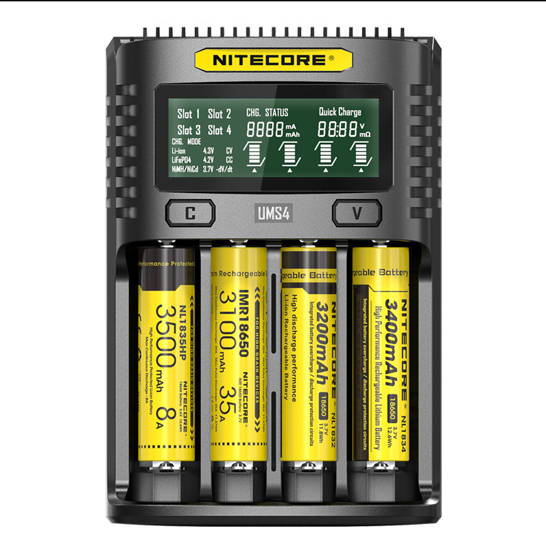 NITECORE Knight colums4 multi-function four-slot fast charging comes with repair activation usb charger