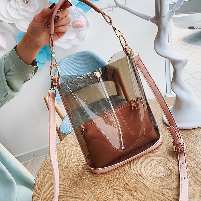 Dropshipping Women's Bag 2020 New Summer Laser Transparent Bucket Bag Spu Women's Bag Shoulder Bag Crossbody Dropshipping Women's Bag 2020 New Summer Laser Transparent Bucket Bag Spu Women's Bag Shoulder Bag Crossbody