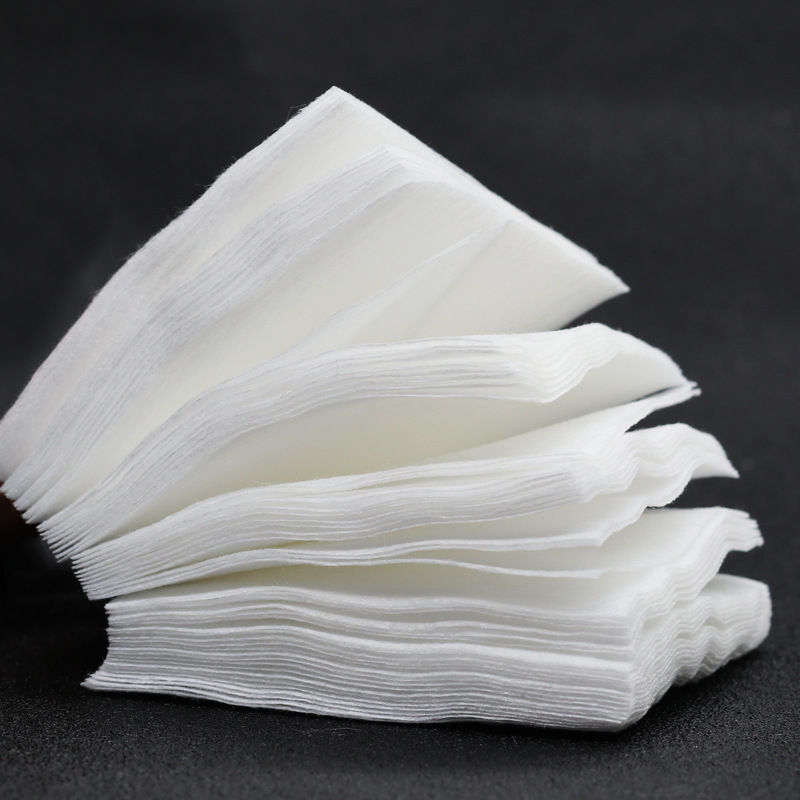 Tatuaje bordado removedor de maquillaje de algodón hoja de algodón semi-permanente 1200 piezas bolsa grande para salón de belleza desechable lavado de uñas algodón fino