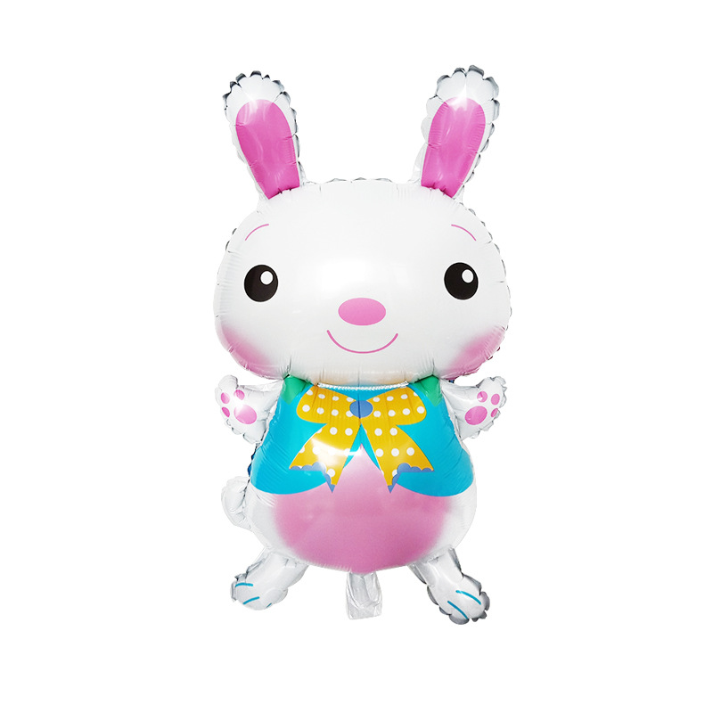 Globo de Pascua traje de dibujos animados conejo tema globo paquete fiesta decoración escena diseño suministros decoración bola
