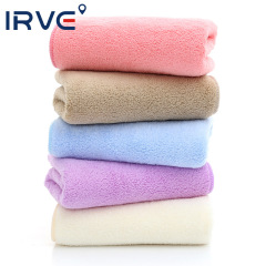 Overlock 35*75 coral velvet thickened water-absorbent soft towel microfiber beauty salon makeup LOGO