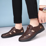 Комфортные резиновые дышащие сандалии для отдыха, 2023