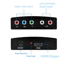YPBPR转HDMI 5RCA转HDMI RGB色差分量线 Ypbpr+R/L to hdmi 1080P