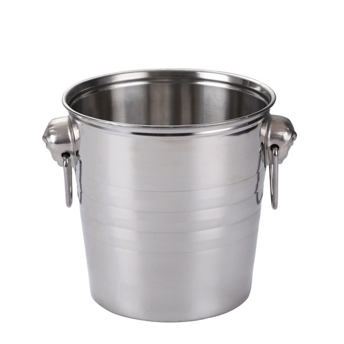 Hengzhi tiger head stainless steel ice bucket bar KTV champagne bucket red wine bucket spit bucket ice bucket bar beer bucket