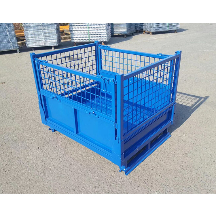 钢制料箱  铁框  可折叠箱  网格铁箱 金属料箱