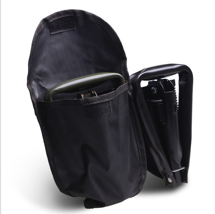 Pala militar multifuncional al aire libre pala militar de viaje de conducción automática pala plegable pala de martillo de emergencia suministros de automóviles creativos