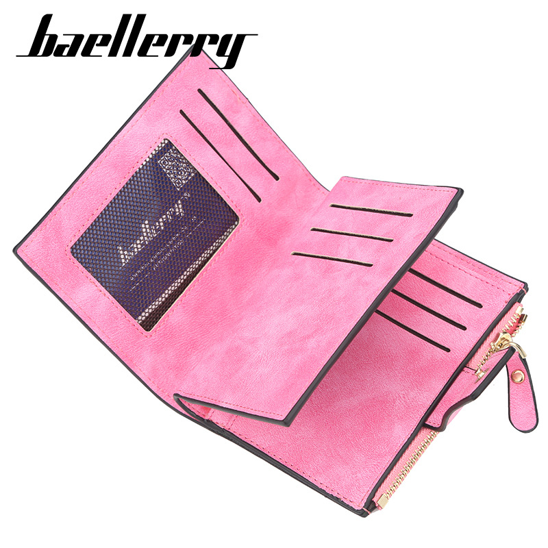 New Fashionable Women's Short Wallet Korean Version Zipper Wallet Multifunctional Wallet_voghion.com