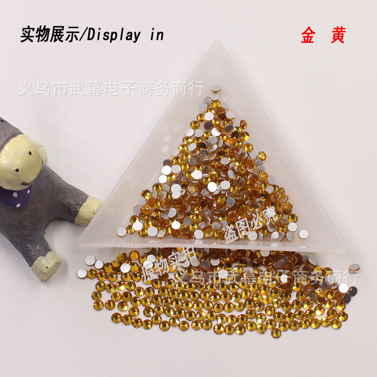 キングファンダイヤモンドマニキュア平底ダイヤモンドジュエリーオーロラガラスクリスタルダイヤモンド平底 AB ファンタジー透明ラウンドダイヤモンドネイルダイヤモンド|undefined