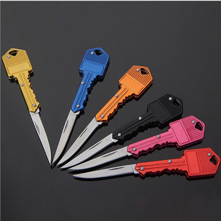 迷你钥匙刀 随身折叠小刀户外多功能水果刀不锈钢礼品刀具