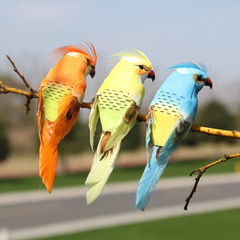 13CM Simulation Parrot Home Decor Shopping Mall Event Venue Scene Decoration Prop Ornament