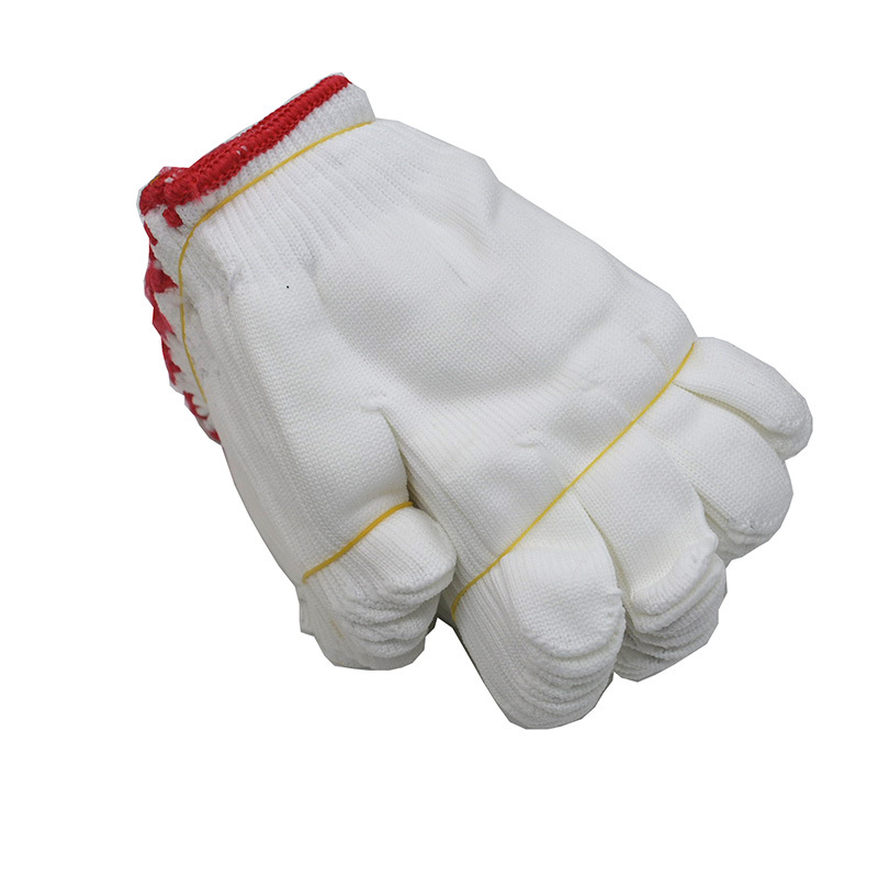 [X] 12双 尼龙手套 白色劳保手套 劳动手套 仿毛线手套