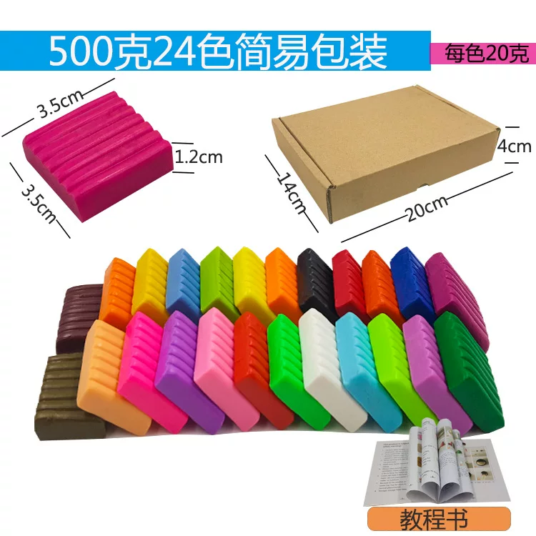 Ceramics, plasticine, clay, set, 24 colors