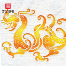 渐变植绒热转印标章服装烫画热转印绒毛植绒烫画贴衣服印花熨烫贴