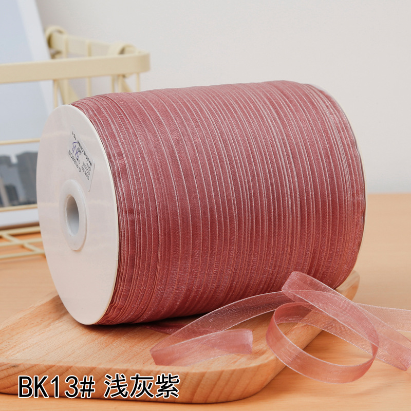 1cm transparent decorative snow ribbon knitted hat thread hook cap Ribbon gift bag hair accessories ribbon