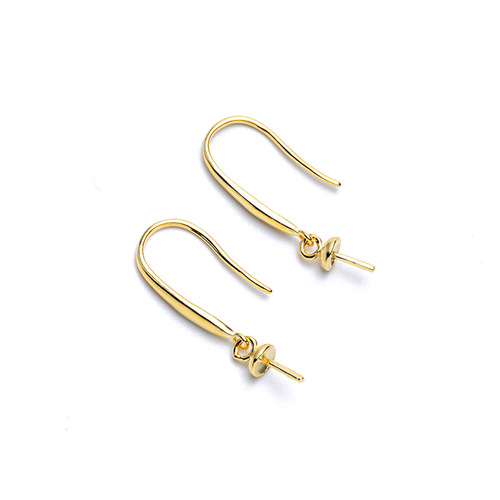s925 silver pearl ear hook accessories simple fashion pearl ear hook empty accessories diy ear hook accessories