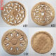 Dongyang new Jiefu European-style decorative solid wood furniture accessories carved round decorative background decoration European-style wood carving round