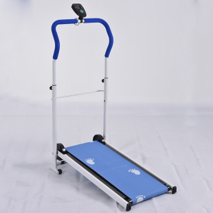 Factory supply household mini walking machine fitness body shaping mechanical treadmill folding mute slimming machine wholesale