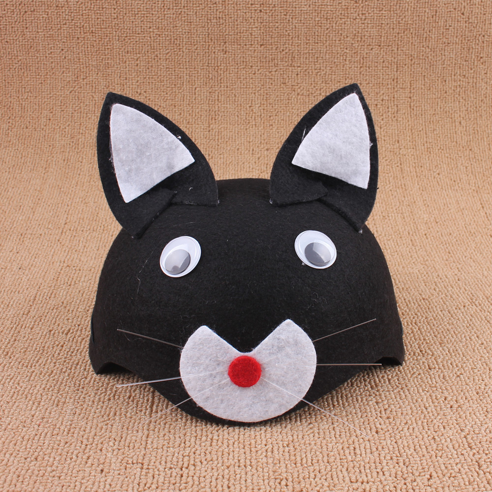 1 61 kindergarten rendimiento fiesta vestir cos apoyos no tejido de dibujos animados animal sombrero