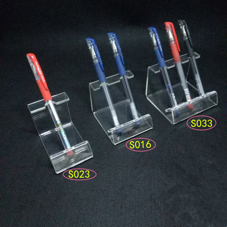 厂家直供亚克力笔架展示架亚克力钢笔圆珠笔眉笔化妆刷展示架