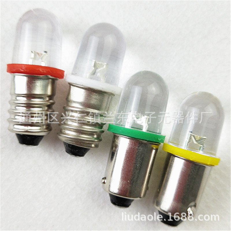 LED bulbs (3V, 6V, 12V, 18V, 24V, 30V, 36V) for automotive instrument panels - Source manufacturer
