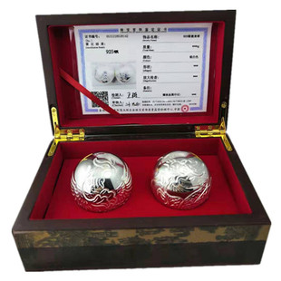 Резной серебряный браслет ручной работы для спортзала, серебро 925 пробы, дракон и феникс