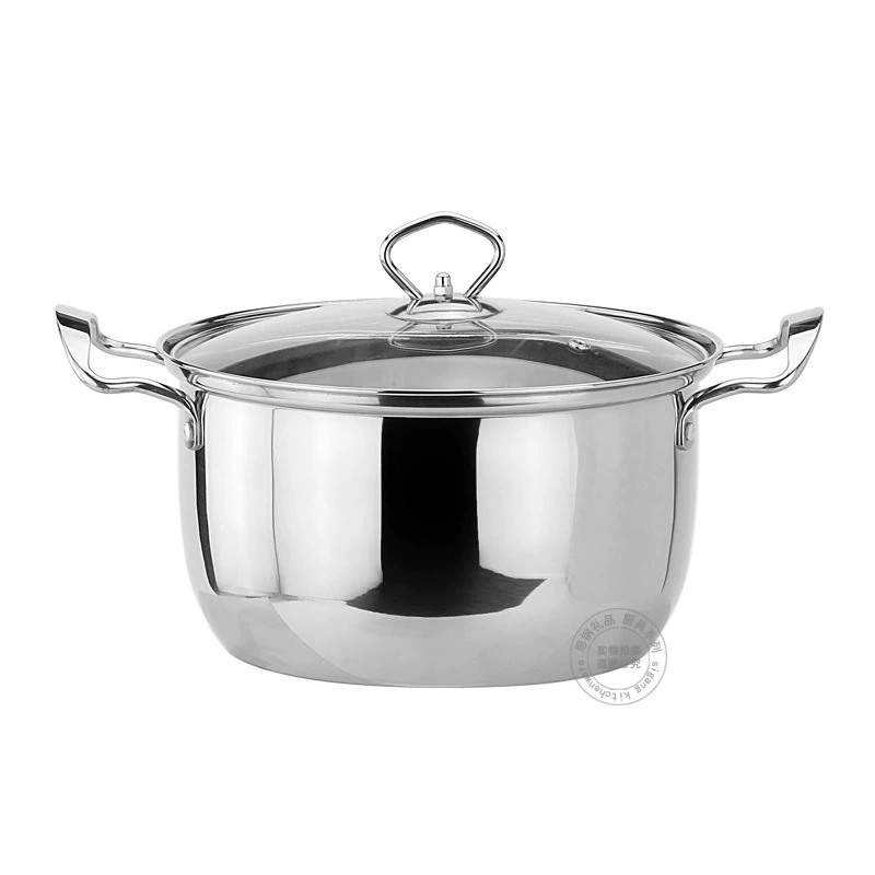 Посудина из нержавеющей стали Korean soup pot 24C кухонная кастрюля электромагнитная плита рагу суп кастрюля банк страховка практичный рекламный подарок