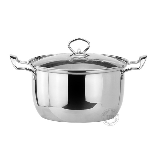 Stainless Steel Korean Style Soup Pot 24C Kitchen Cookware Electric Stove Stew Pot Bank Insurance New Year's Gift