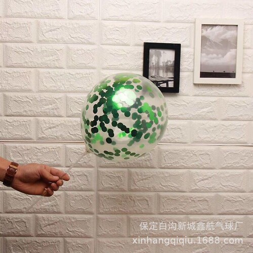 12-inch anti-static foam floating aluminum film round sheet large thick round confetti shiny balloons wholesale