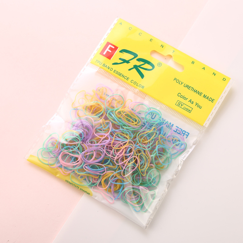 AliExpress 200/1000 piezas lindo chica desechable elástico anillo de pelo Cola de Caballo cinturón de goma accesorios para el cabello de los niños