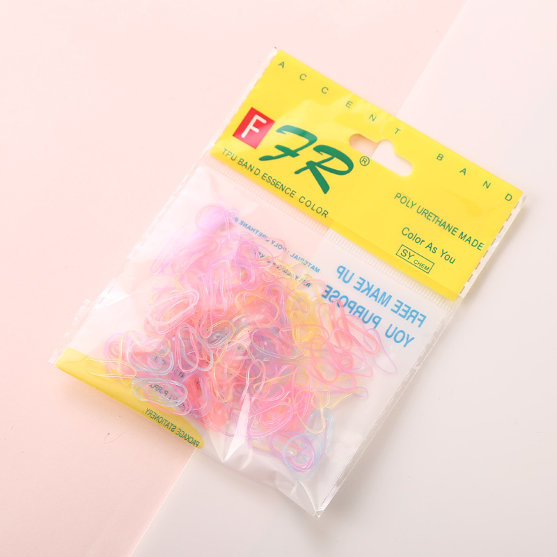 AliExpress 200/1000 piezas lindo chica desechable elástico anillo de pelo Cola de Caballo cinturón de goma accesorios para el cabello de los niños